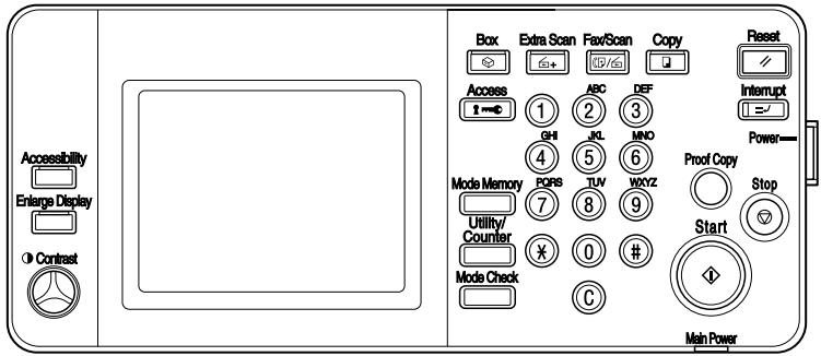 KONICA MINOLTA BIZHUB 250 PRINT - Machine modes - 1