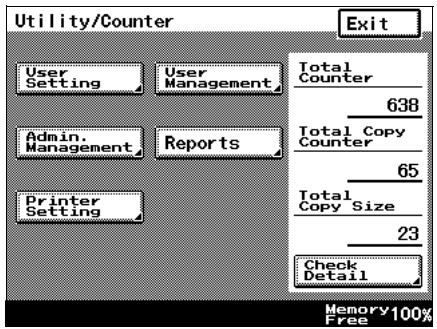 KONICA MINOLTA BIZHUB 250 PRINT - Administrator settings - 2