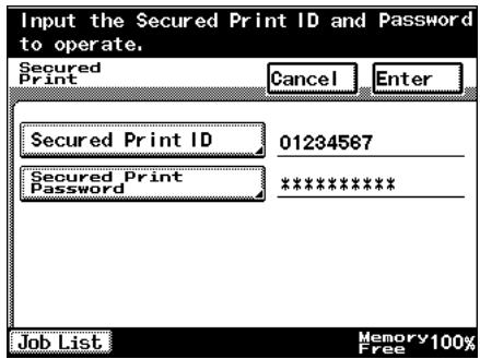 KONICA MINOLTA BIZHUB 250 PRINT - Recalling jobs (Secured Print) - 2