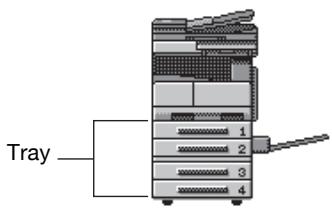 KONICA MINOLTA BIZHUB 250 PRINT - Input tray (paper source) - 1
