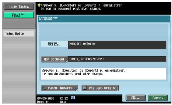 KONICA MINOLTA BIZHUB 361 - Enregistrer les documents dans la mémoire externe - 4