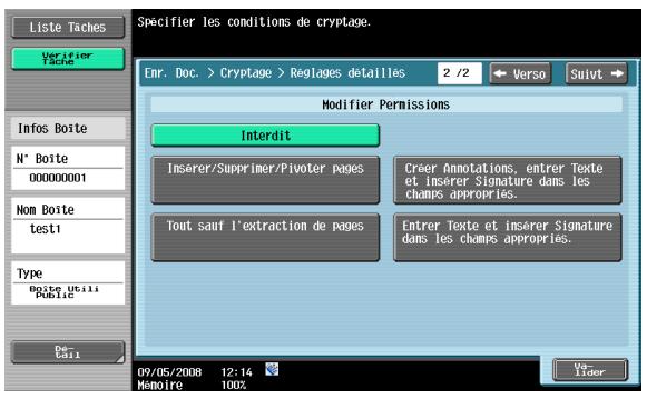 KONICA MINOLTA BIZHUB 361 - Si [Niveau faible] est sélectionné - 2