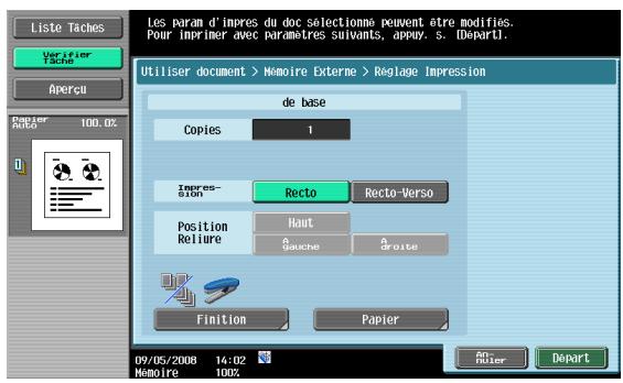 KONICA MINOLTA BIZHUB 361 - Imprimer les documents dans la mémoire externe - 5