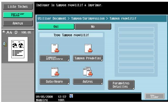 KONICA MINOLTA BIZHUB 361 - Qu'est-ce qu'un tampon répétitif ? - 1