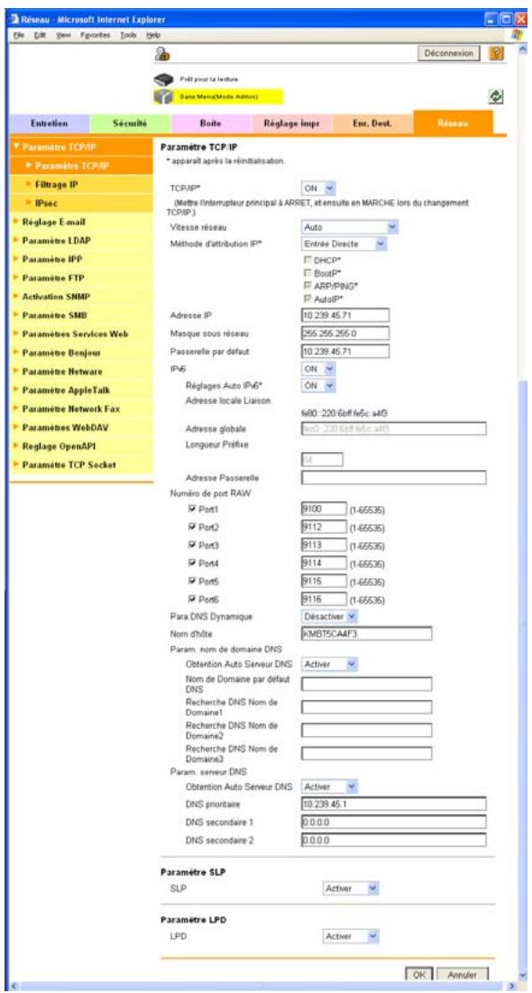KONICA MINOLTA BIZHUB 361 - Réseau - 1