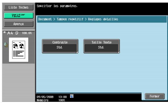 KONICA MINOLTA BIZHUB 361 - Réglages détaillés - 1