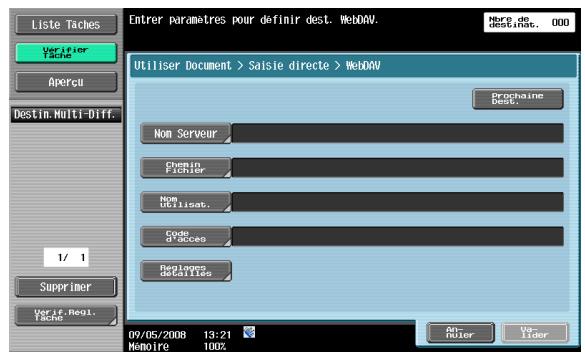 KONICA MINOLTA BIZHUB 361 - Saisie directe – WebDAV - 1