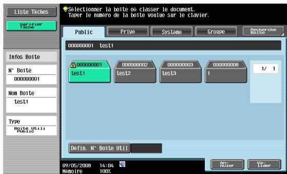 KONICA MINOLTA BIZHUB 361 - Organiser les documents dans les boîtes - 3