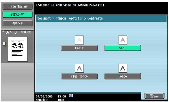 KONICA MINOLTA BIZHUB 361 - Réglages détaillés – Contraste - 1