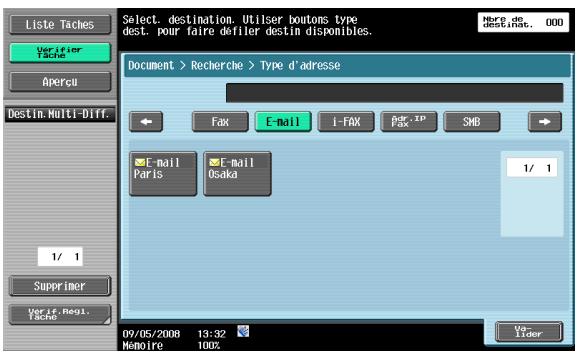 KONICA MINOLTA BIZHUB 361 - Type d'adresse - 1