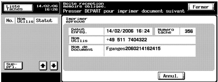 KONICA MINOLTA BIZHUB 500 - Pour imprimer une épreuve - 2
