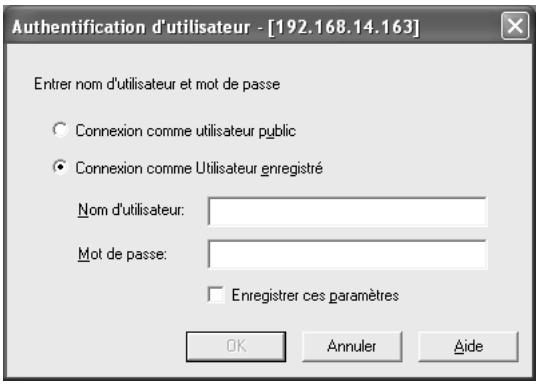 KONICA MINOLTA BIZHUB 500 - Sélectionnez "Se connecter comme utilisateur enregistré". - 1