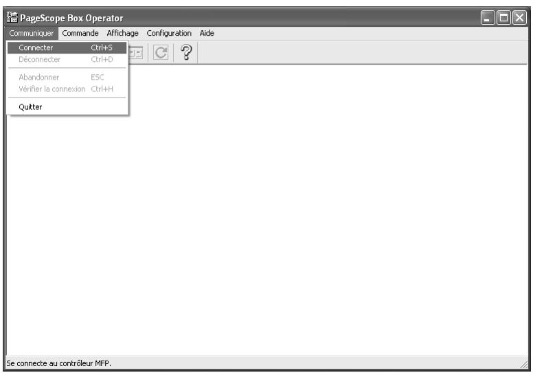 KONICA MINOLTA BIZHUB 500 - Dans le menu [Communiquer], cliquez sur [Connector]. - 1