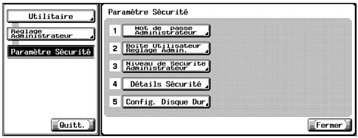 KONICA MINOLTA BIZHUB 500 - Pour vérifier l'espace du disque dur - 1