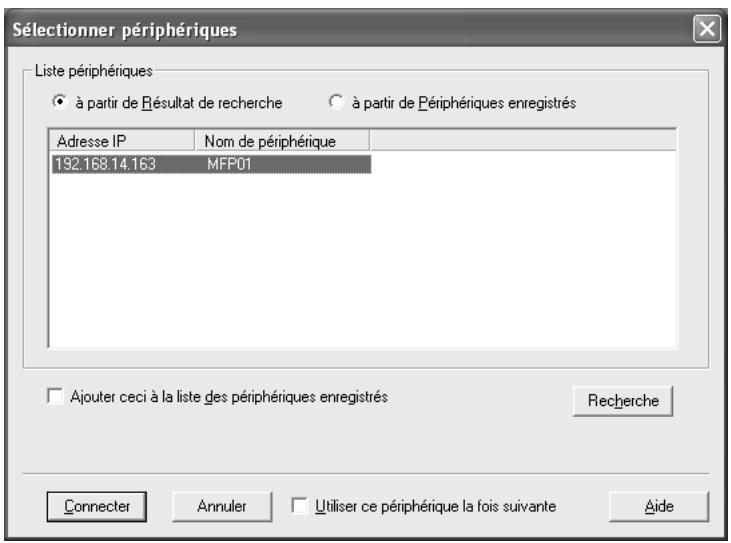 KONICA MINOLTA BIZHUB 500 - Pour sélectionner un périphérique - 2