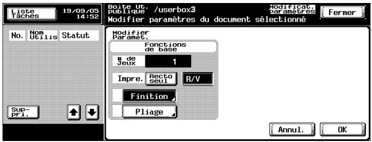 KONICA MINOLTA BIZHUB 500 - Pour spécifier l'impression recto/recto-verso - 1