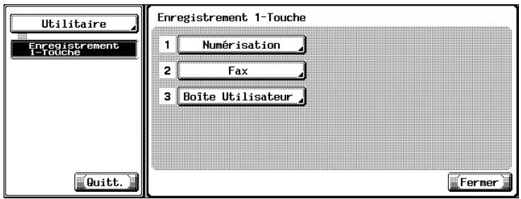 KONICA MINOLTA BIZHUB 500 - Appuyez sur [3 Boîte Utilisateur]. - 1