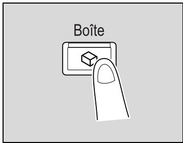 KONICA MINOLTA BIZHUB 500 - Afficher l'écran Mode boîte - 1