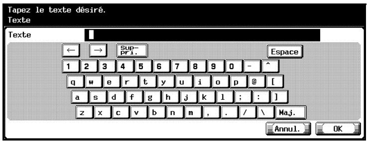 KONICA MINOLTA BIZHUB 500 - Saisie de texte - 4
