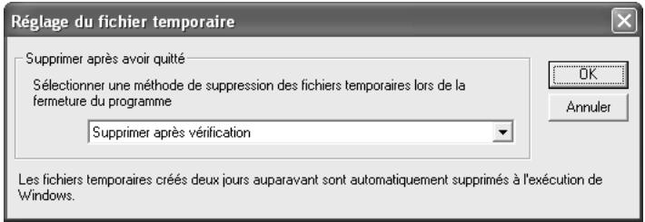 KONICA MINOLTA BIZHUB 500 - Pour spécifier les paramètres des fichiers temporaires - 2