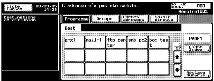 KONICA MINOLTA BIZHUB 500 - Pour enregistrer des données dans la boîte spécifiée - 1