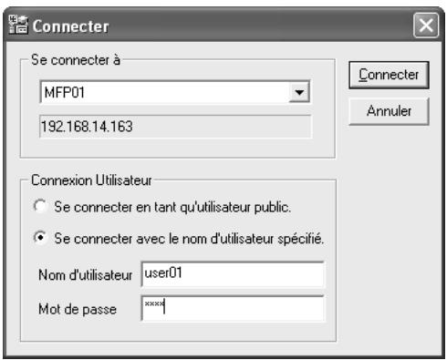 KONICA MINOLTA BIZHUB 500 - Sélectionnez le périphérique (contrôleur MFP) auquel se connecter. - 2