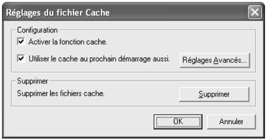 KONICA MINOLTA BIZHUB 500 - Spécifiez les paramètres de cache. - 1