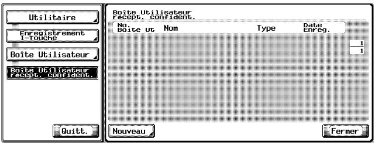 KONICA MINOLTA BIZHUB 500 - Appuyez sur [Nouveau]. - 1