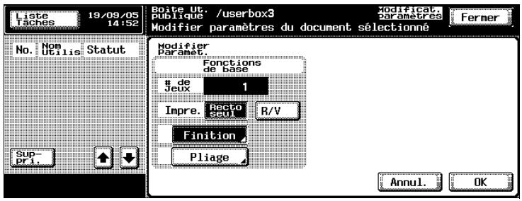 KONICA MINOLTA BIZHUB 500 - Pour changer le nombre de copies - 1