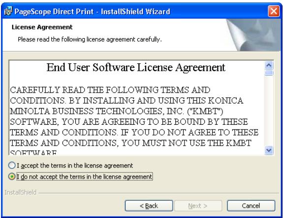 KONICA MINOLTA BIZHUB C10P - Click the [Next] button. - 1