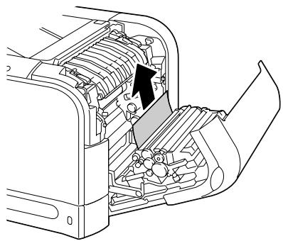KONICA MINOLTA BIZHUB C20P - Clearing a Media Misfeed from Tray 1 (Manual Feed Tray) and Transfer Roller - 3