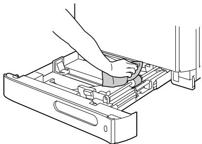 KONICA MINOLTA BIZHUB C20P - Cleaning the Media Feed Rollers (Tray 2/3) - 2