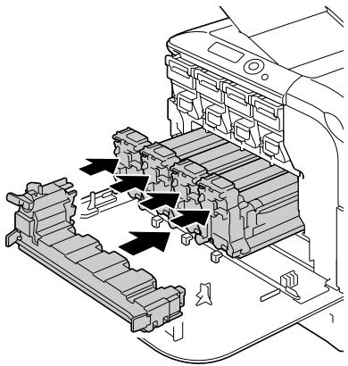 KONICA MINOLTA BIZHUB C20P - Insert the new transfer belt unit along the rails. - 7