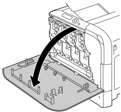 KONICA MINOLTA BIZHUB C20P - Open the printer's front cover. - 1