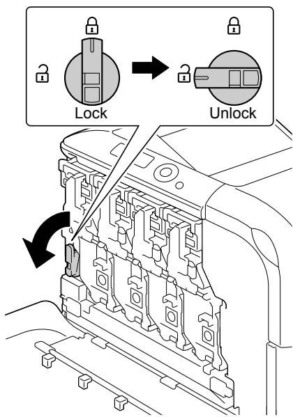 KONICA MINOLTA BIZHUB C20P - Replacing the Waste Toner Bottle - 2