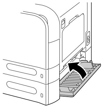 KONICA MINOLTA BIZHUB C20P - Clearing a Media Misfeed in Tray 3 - 4