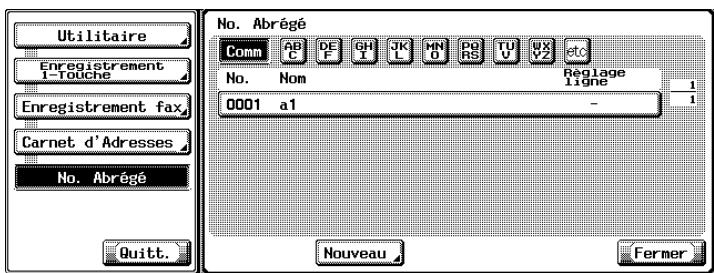 KONICA MINOLTA BIZHUB C352 - Appuyez sur [Index] pour saisir les caractères de recherche, puis sur [OK]. - 1