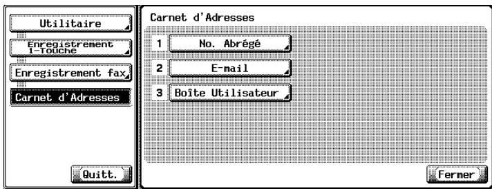 KONICA MINOLTA BIZHUB C352 - Enregistrement d'une boîte dans le carnet d'adresses - 2