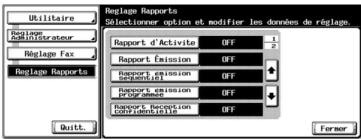 KONICA MINOLTA BIZHUB C352 - Sélectionnez le rapport à régler. - 1