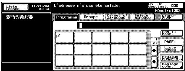 KONICA MINOLTA BIZHUB C352 - Ouverture des écrans Réglage numérisation et Réglage communication - 1