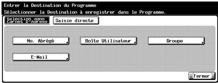 KONICA MINOLTA BIZHUB C352 - Appuyez sur [Nom] et tapez le nom du programme. - 2