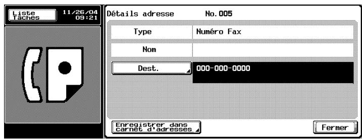 KONICA MINOLTA BIZHUB C352 - Appuyez sur [Enregistrer dans carnet d'adresses]. - 1