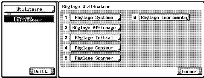 KONICA MINOLTA BIZHUB C352 - Écran Fax réglage par défaut - 1