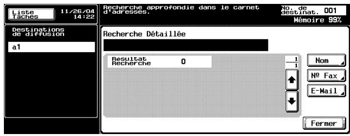 KONICA MINOLTA BIZHUB C352 - Appuyez sur le caractère à rechercher. - 2
