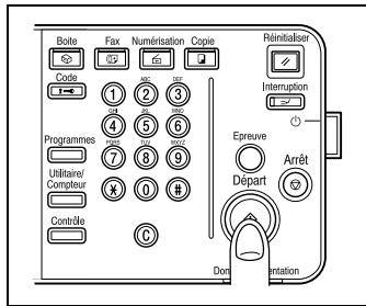 KONICA MINOLTA BIZHUB C352 - Appuyez sur [Départ] sur le tableau de commande. - 1