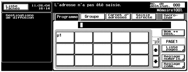 KONICA MINOLTA BIZHUB C352 - Appuyez sur [Carnet d'adresses] dans l'écran Fax. - 1