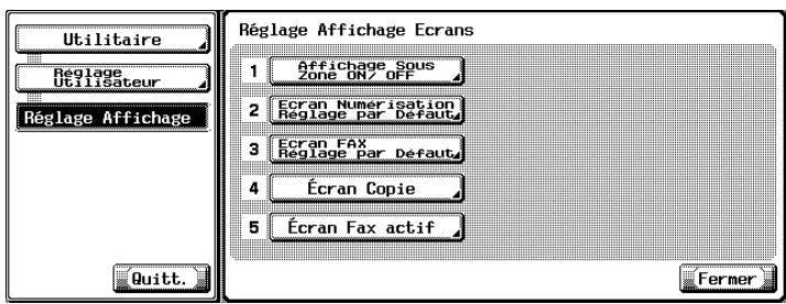 KONICA MINOLTA BIZHUB C352 - Appuyez sur [Écran Fax actif]. - 1