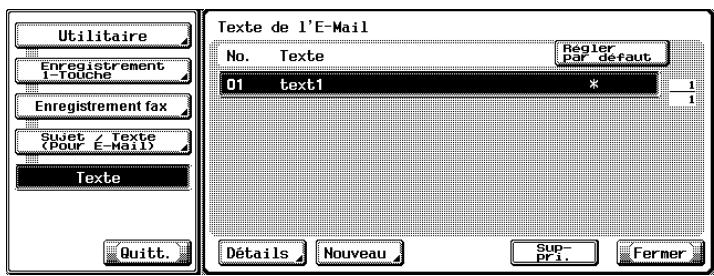 KONICA MINOLTA BIZHUB C352 - Appuyez sur [Texte]. - 2