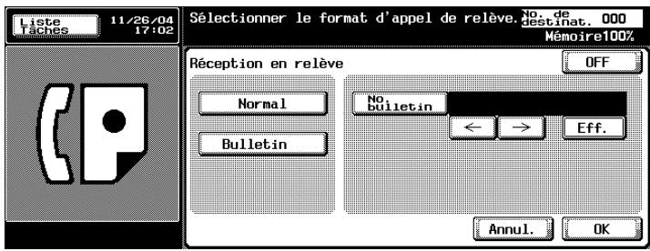 KONICA MINOLTA BIZHUB C352 - Appuyez sur [Bulletin]. - 1