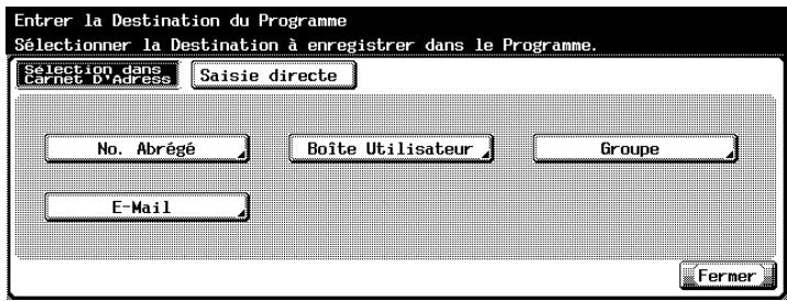 KONICA MINOLTA BIZHUB C352 - Appuyez sur [Dest.] pour sélectionner la destination. - 1